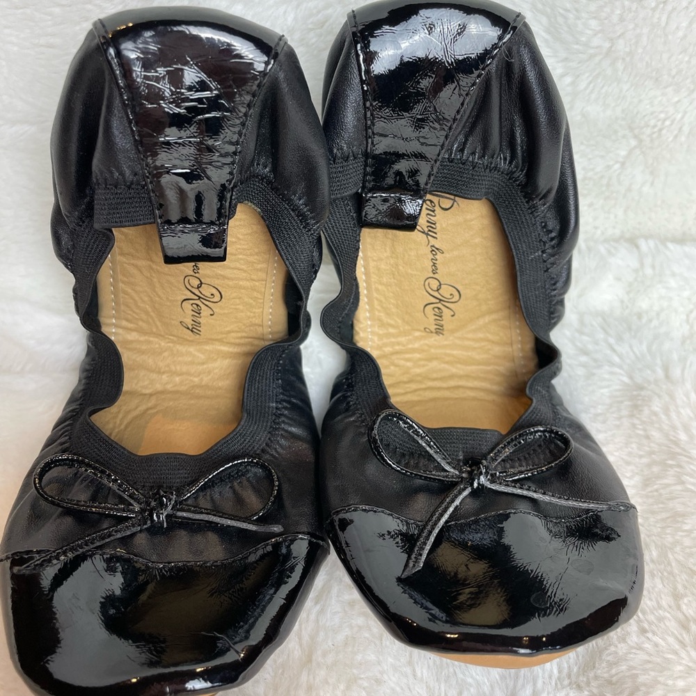 Penny loves Kenny cha cha 2 black travel ballet slippers, size 6.5